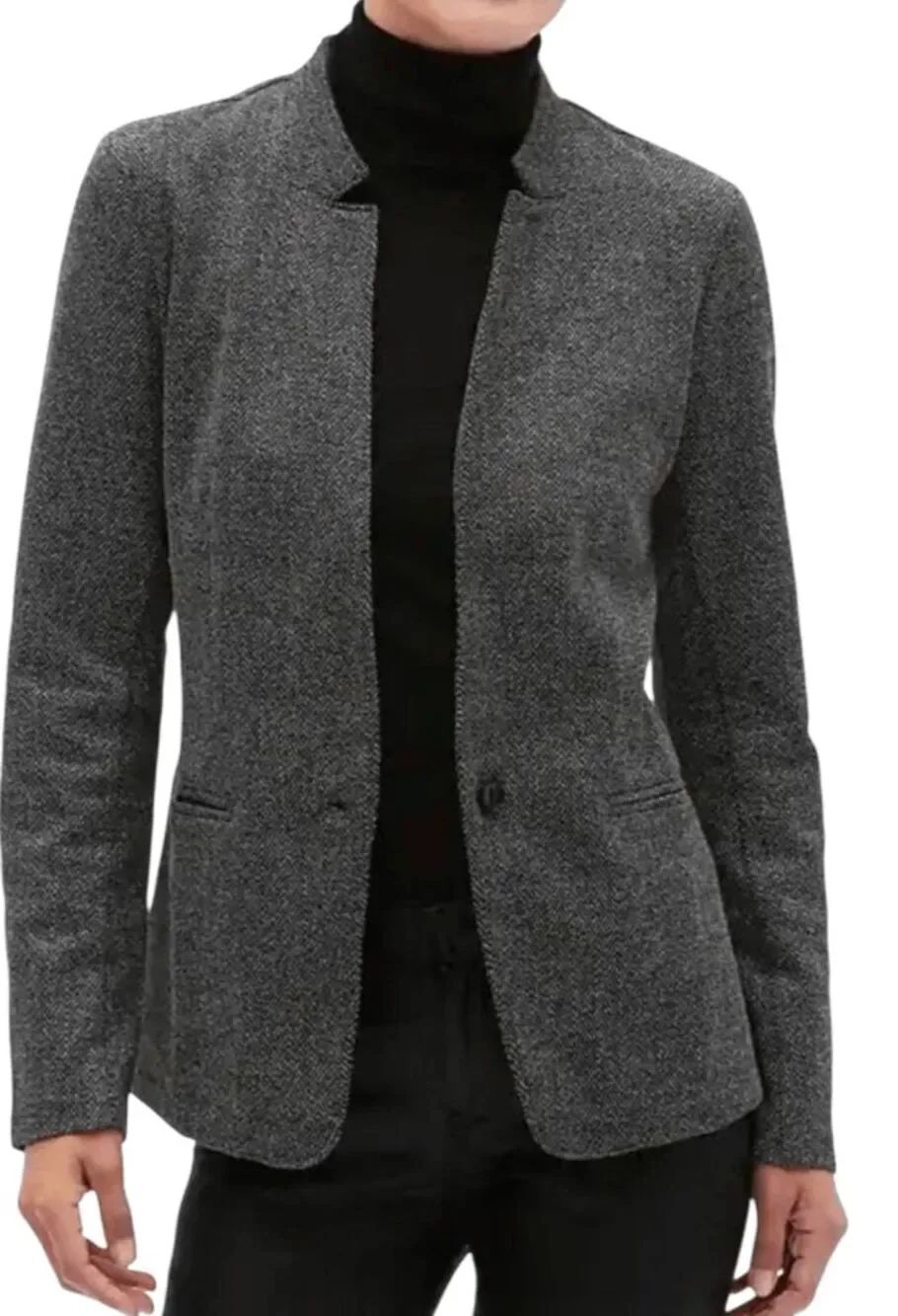 BANANA REPUBLIC Inverted Collar Soft Stretch Blazer Size XS